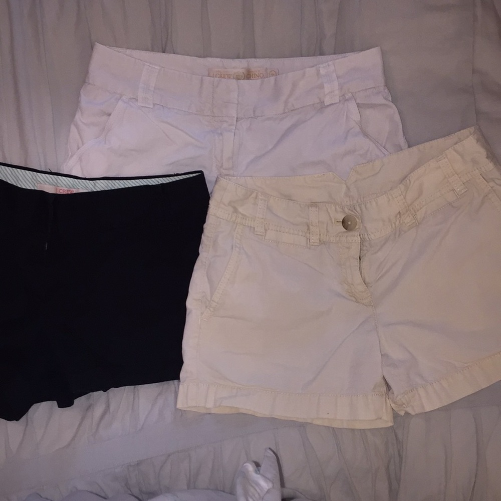 J Crew chino shorts - 3 pairs